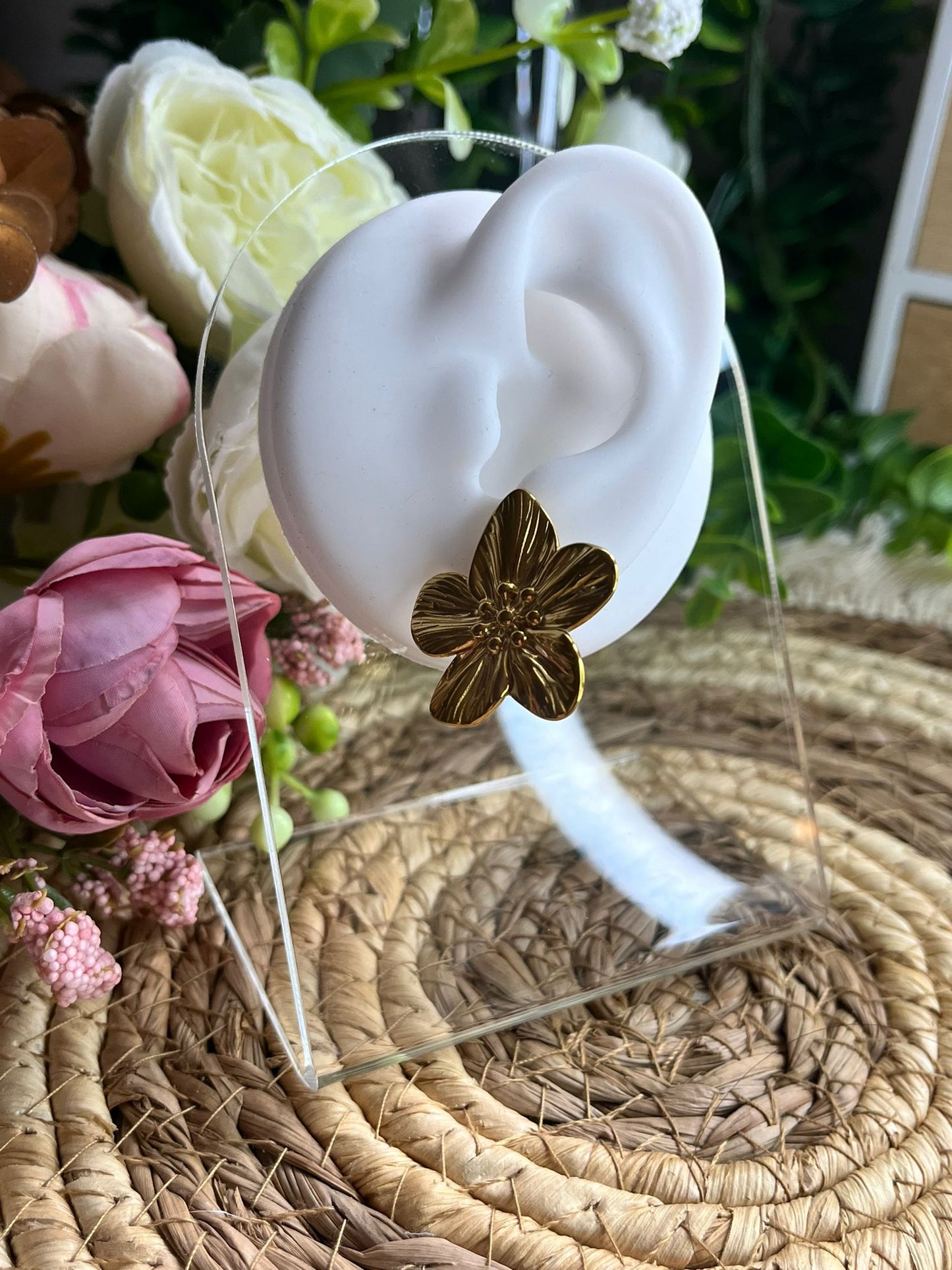 Boucle d'oreille Fleur